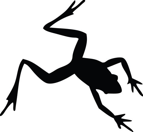 frog silhouette|free frog silhouette.